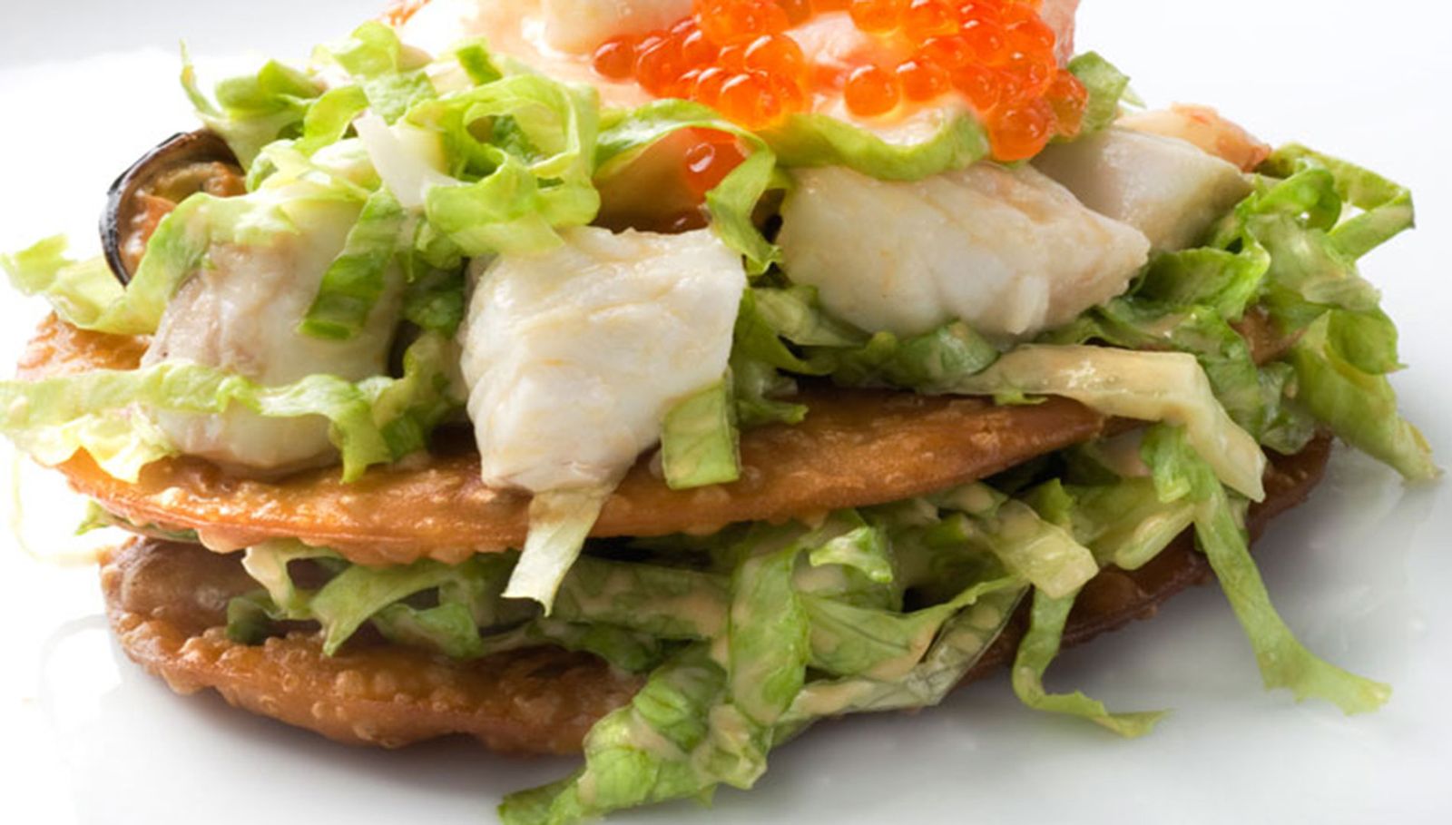 milhojas de ensaladilla de pescado xl