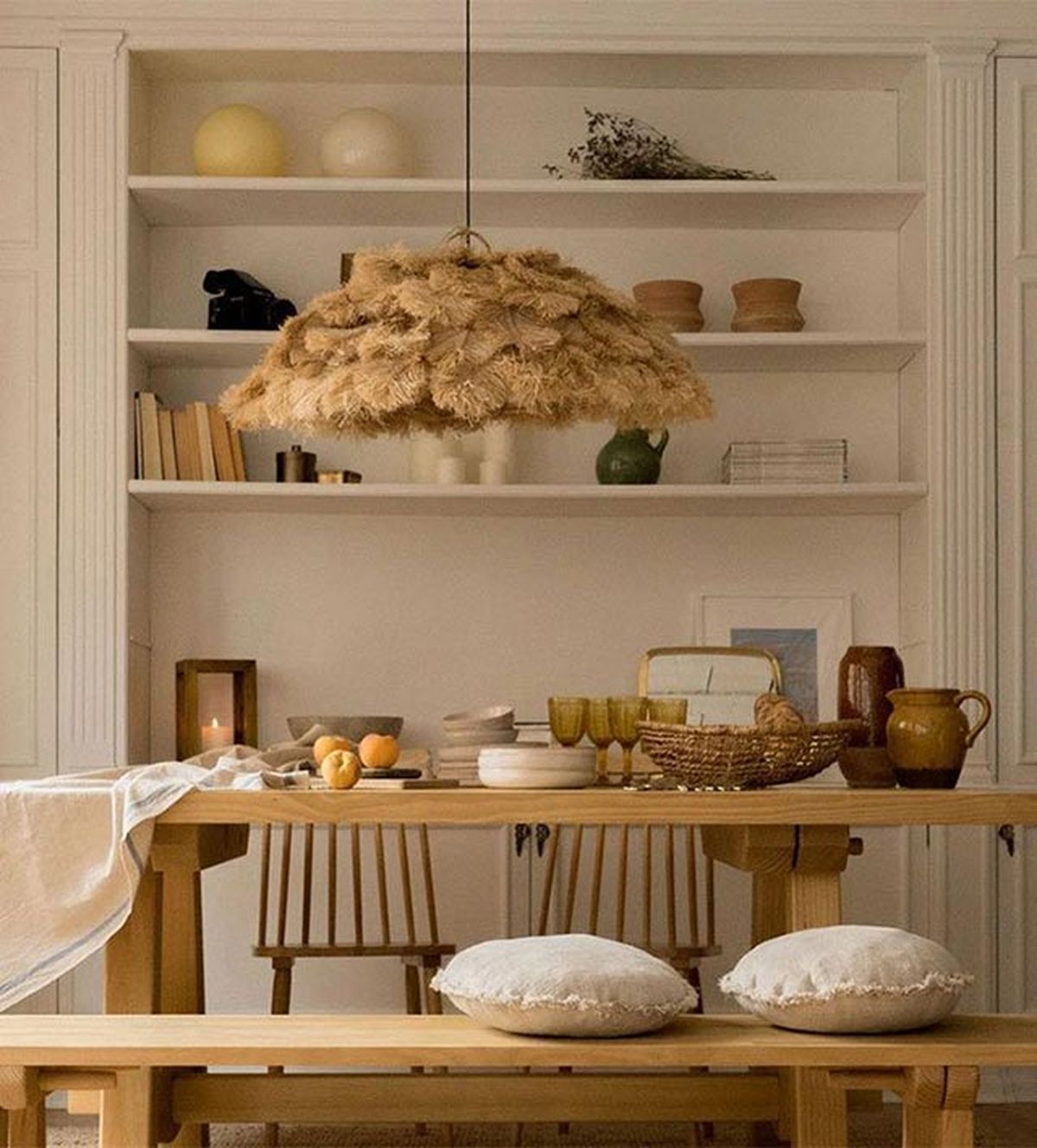 Lámparas de fibras naturales que triunfan en los espacios interiores y exteriores 9