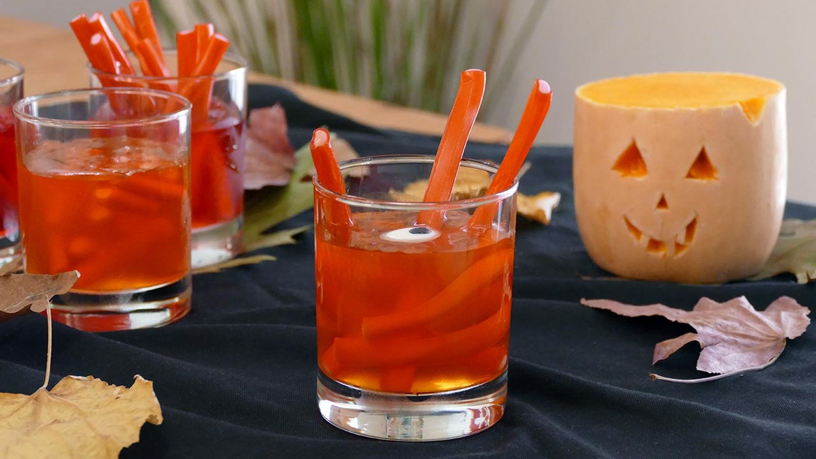Receta de gelatinas con golosinas para Halloween