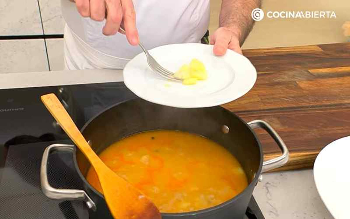 Tritura un poco de patata