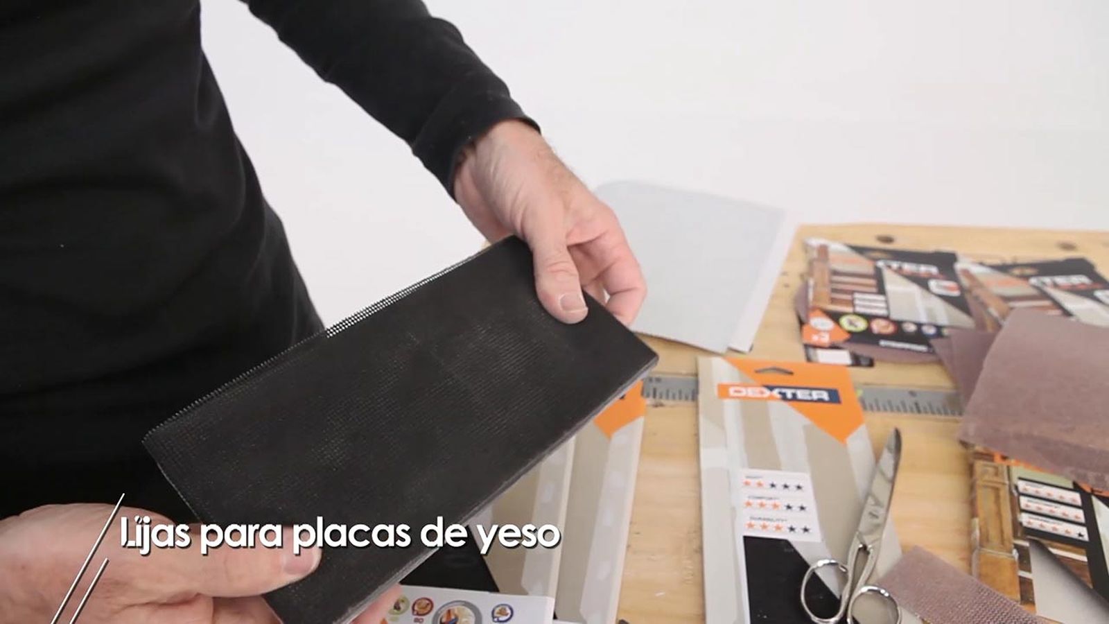 Lijas para placas de yeso laminado paso 4