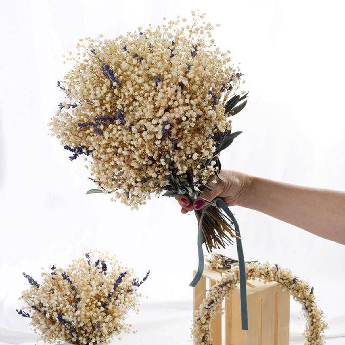 Ramo novia preservado estilo rustico