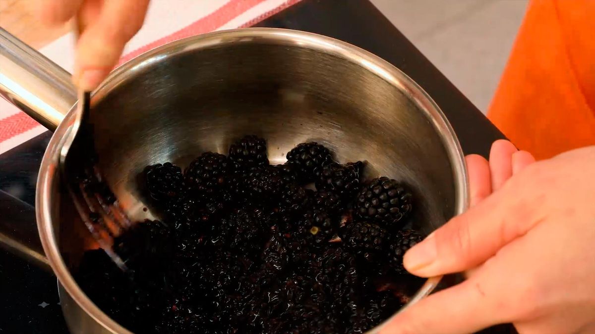 Mermelada de moras sin azúcar   paso 1