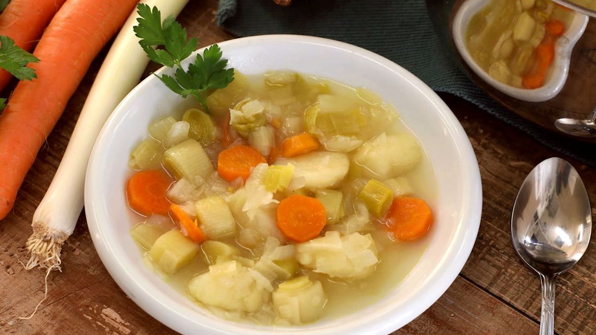 Receta de porrusalda  paso 4