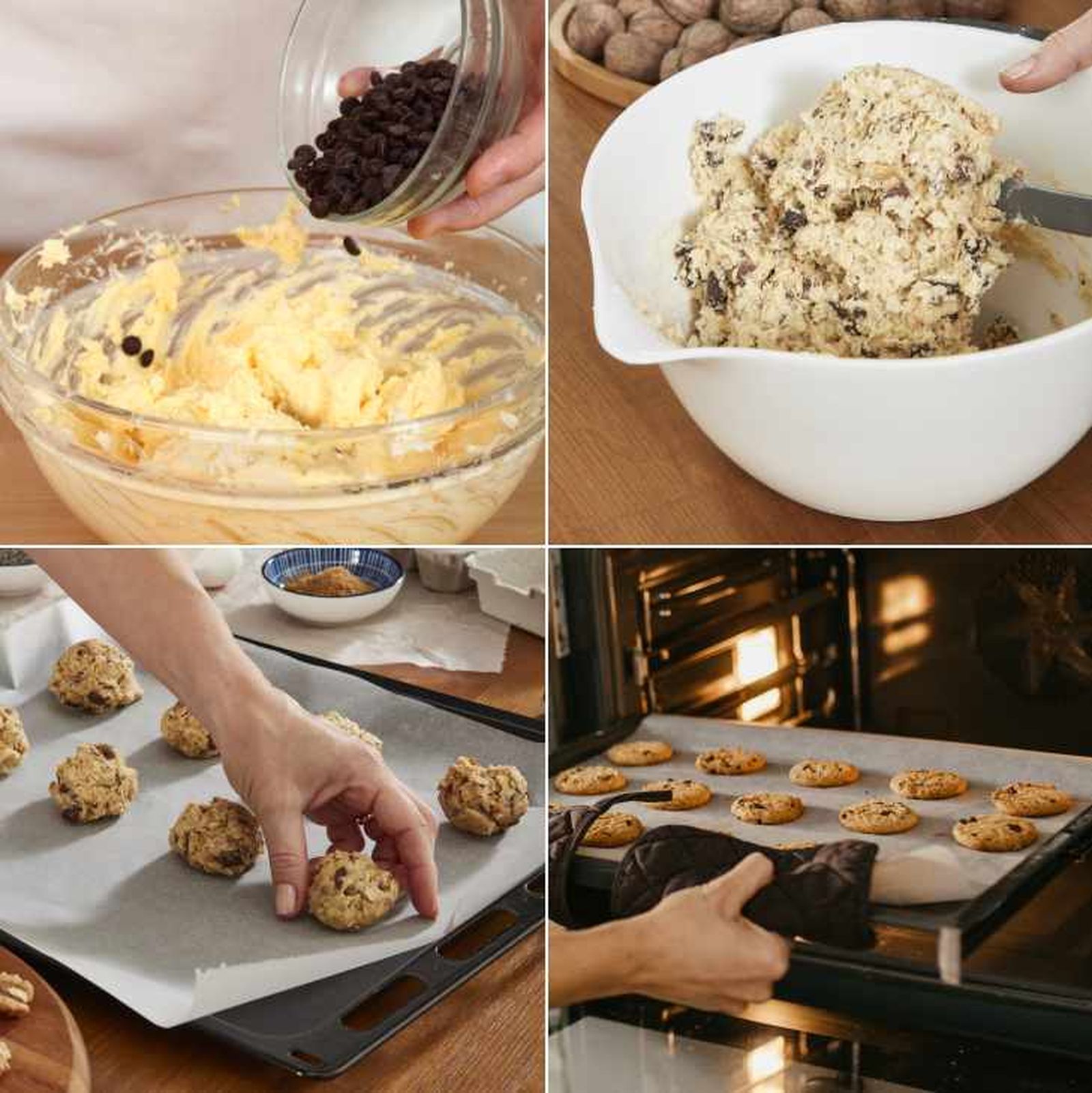 como hacer galletas con pepitas de chocolate