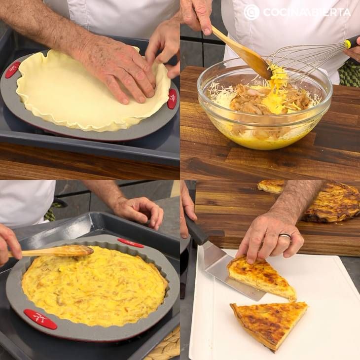 Cómo hacer quiche de queso y cebolla caramelizada paso a paso
