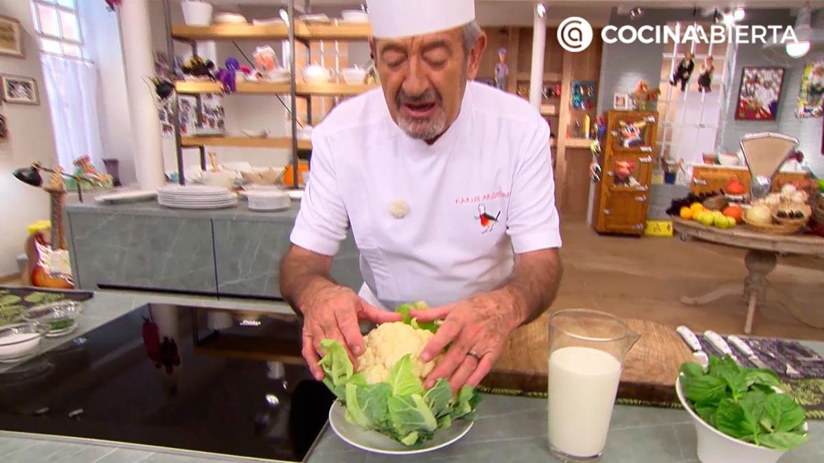 tiempo cocer coliflor cazuela vapor truco karlos arguinano