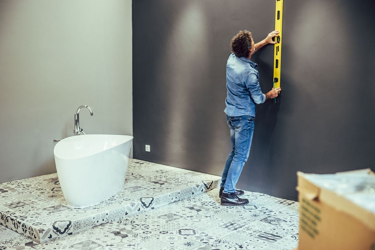 Cómo hacer una pared de bloques de vidrio paso 1