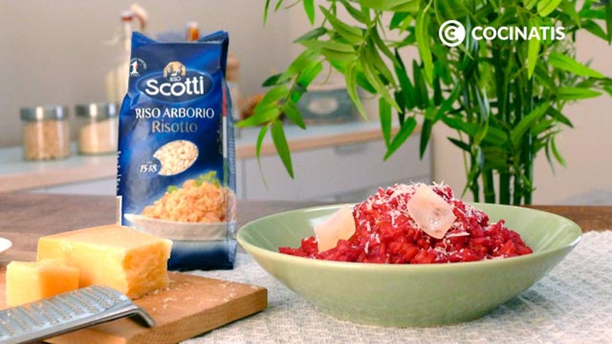 Receta de risotto rojo de remolacha  paso 7