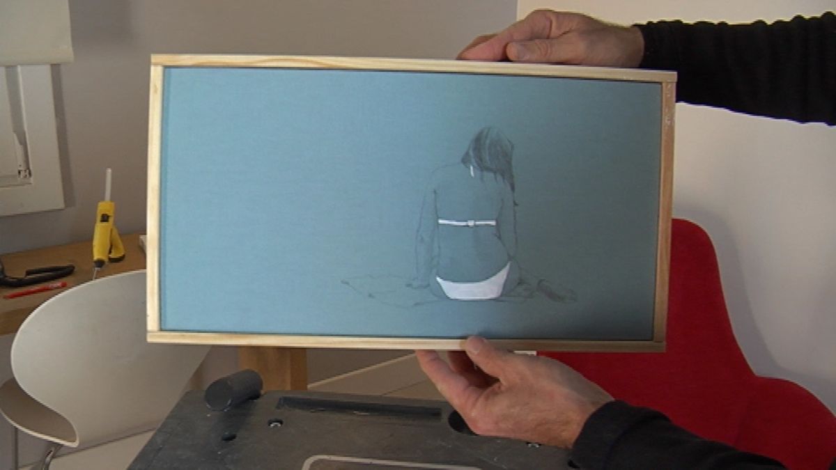 Marco para un lienzo paso 8