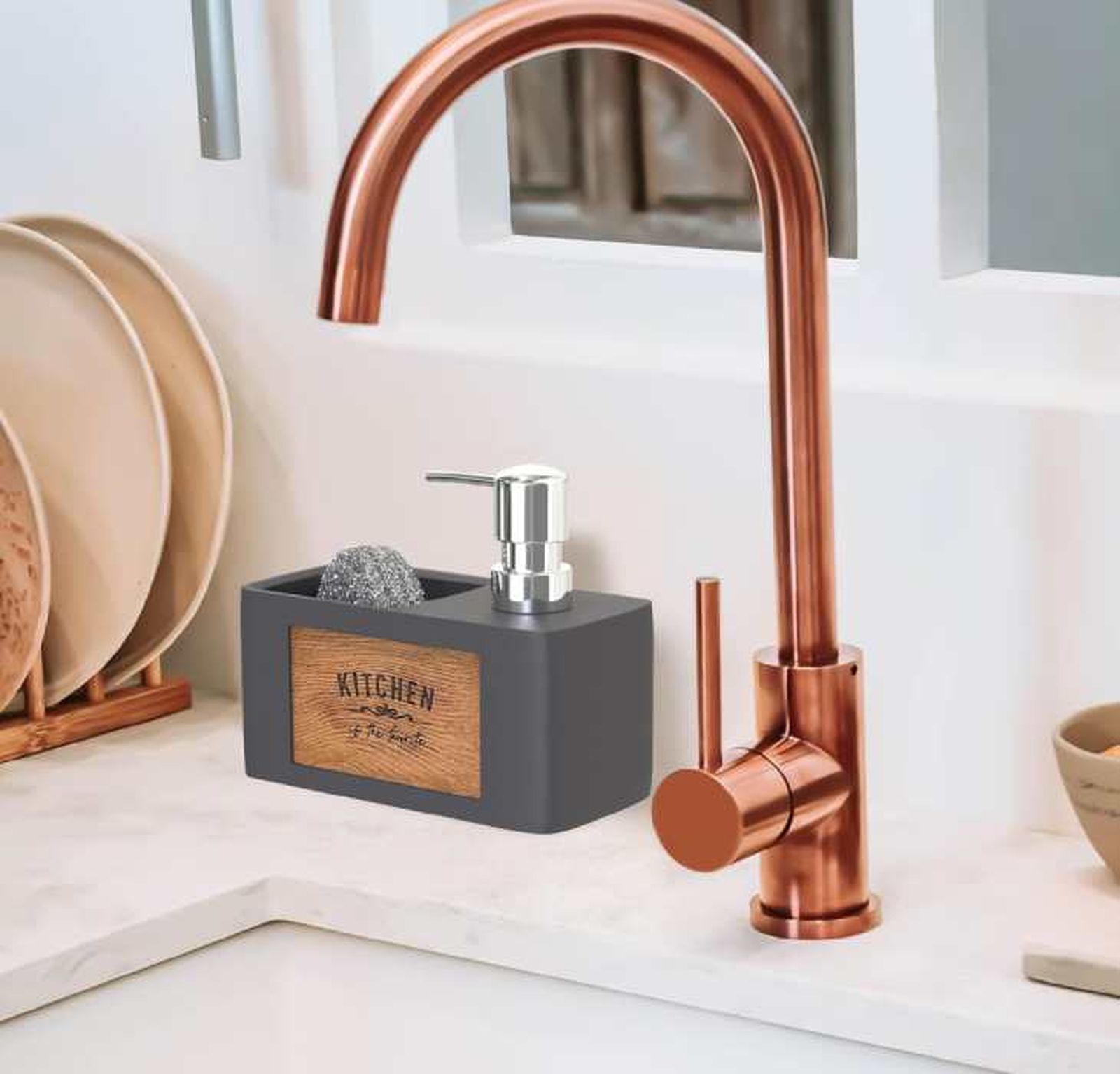 dispensador jabon cocina elegante