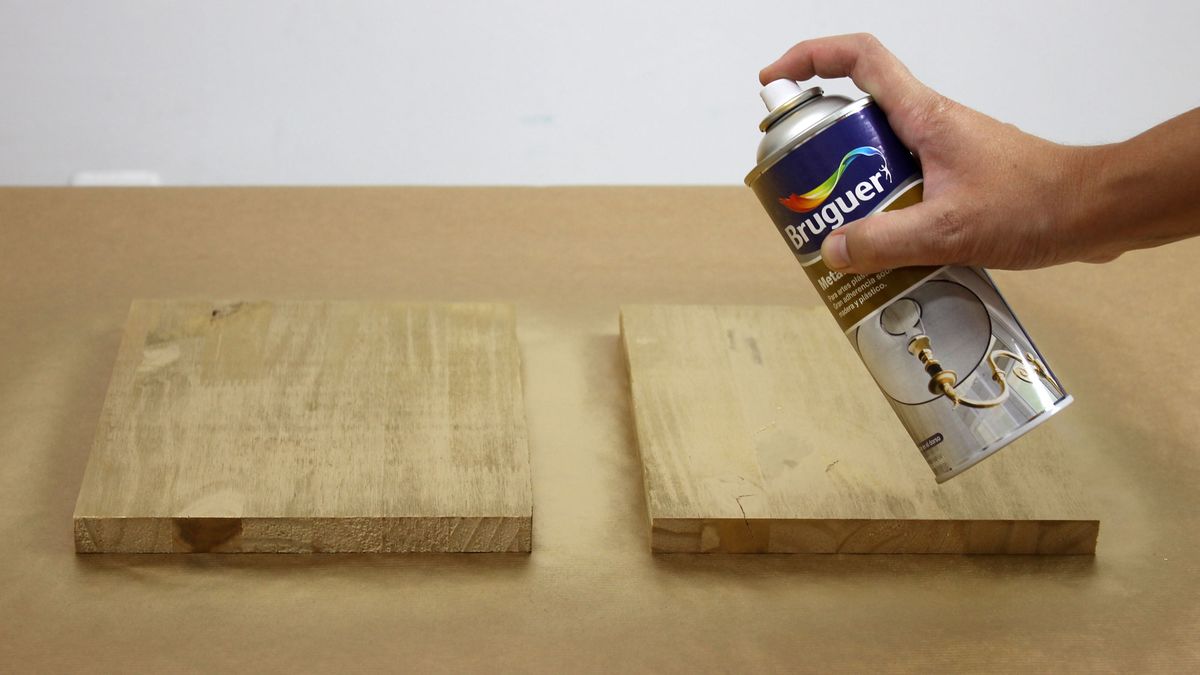 Cómo hacer cuadros con hojas y pintura paso2