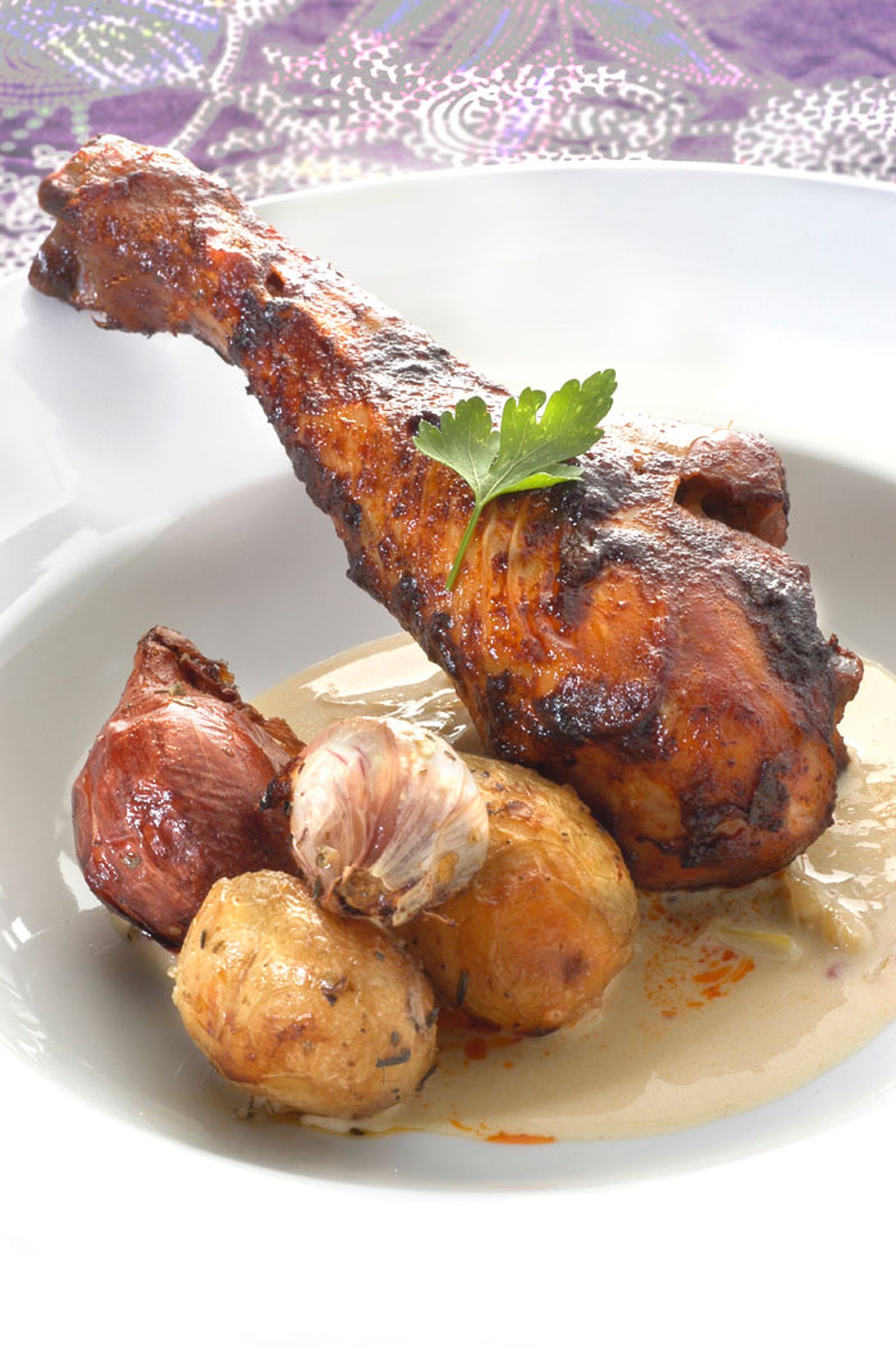 Muslos de pavo con patatas asadas