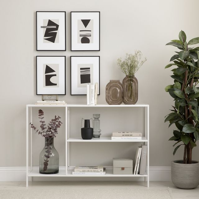 consola blanca tidal kenay home