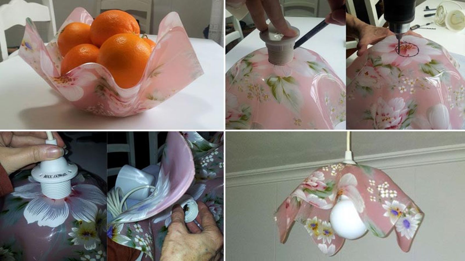 hacer lampara de frutero pasos