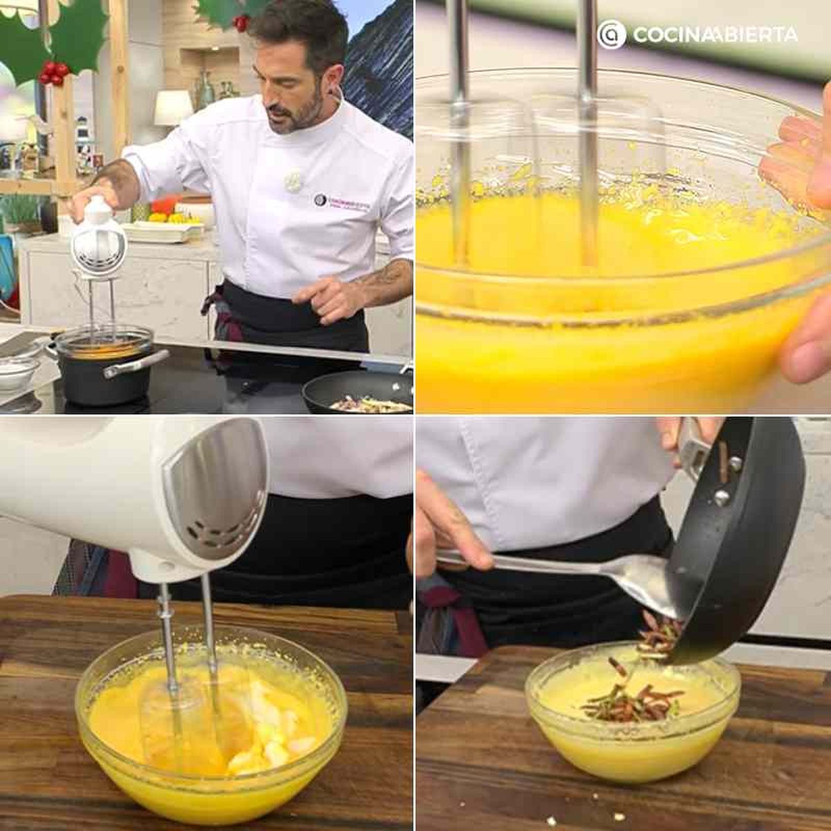 Prepara la salsa sabayón