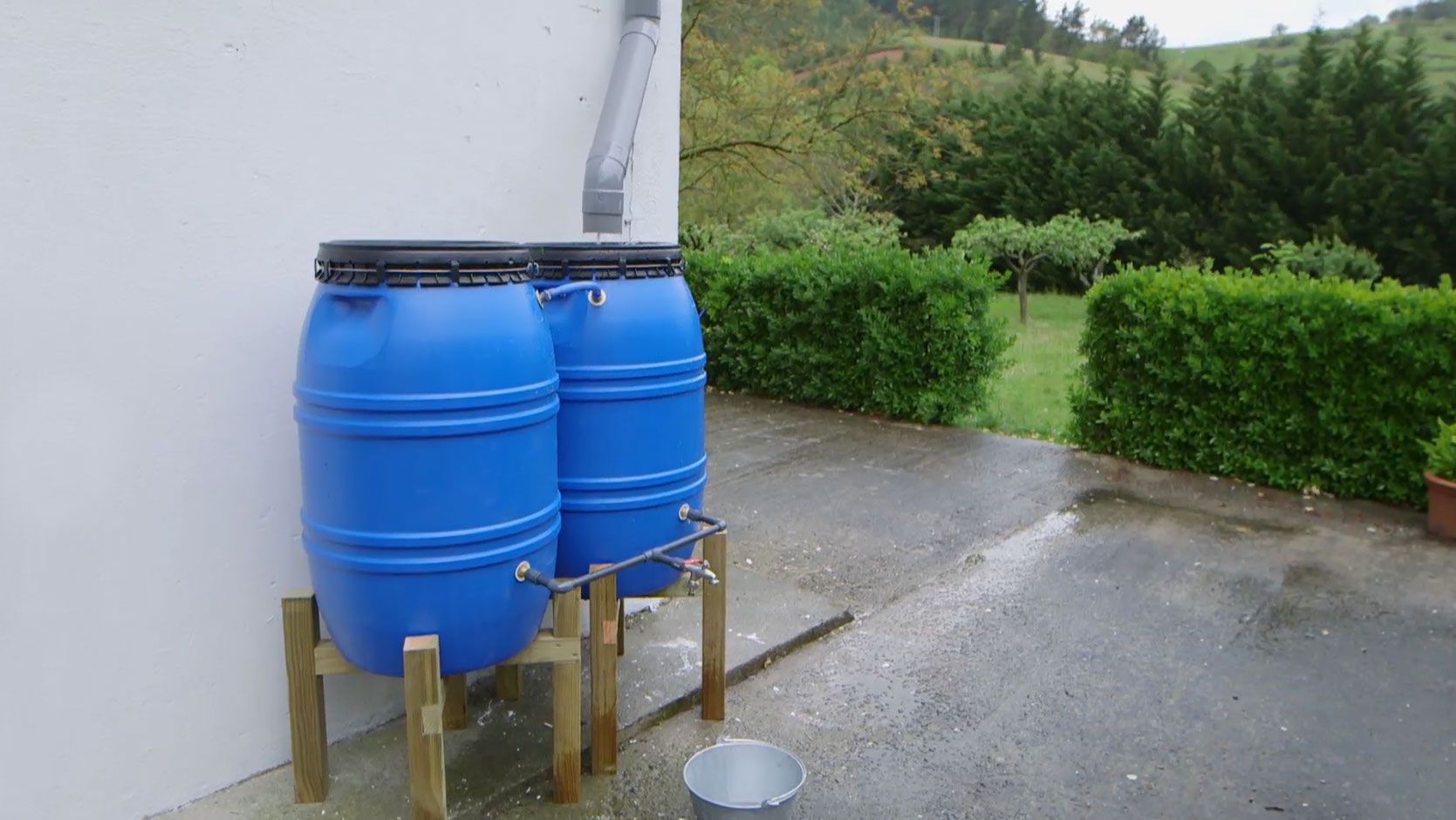 Instalación de depósitos para recoger agua de lluvia paso 11