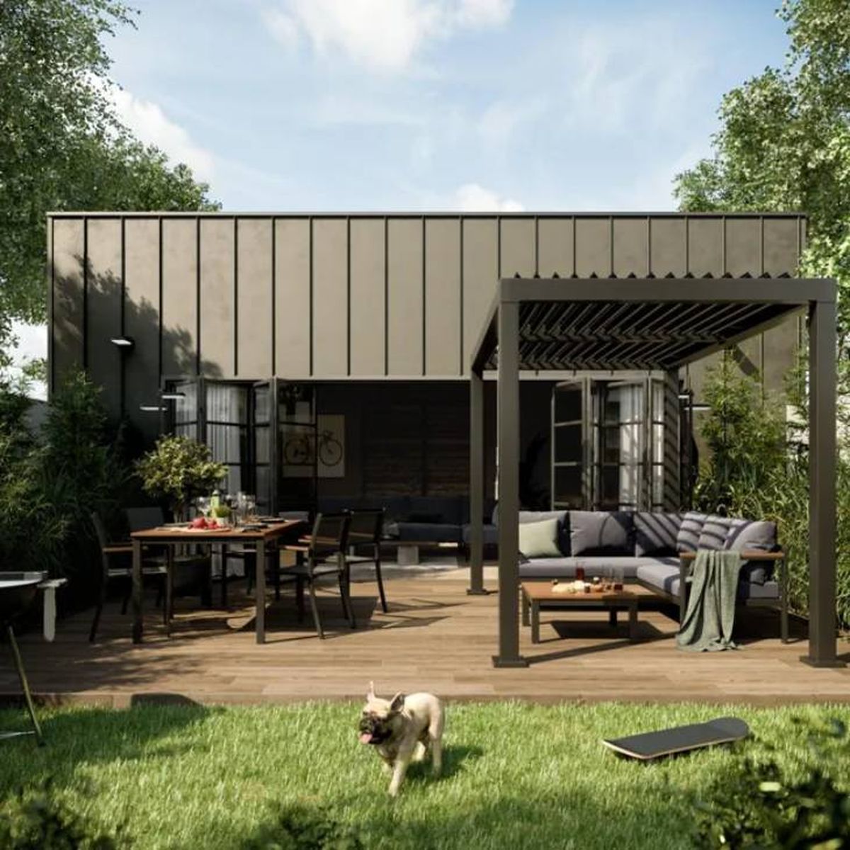 pergola bioclimatica leroy merlin