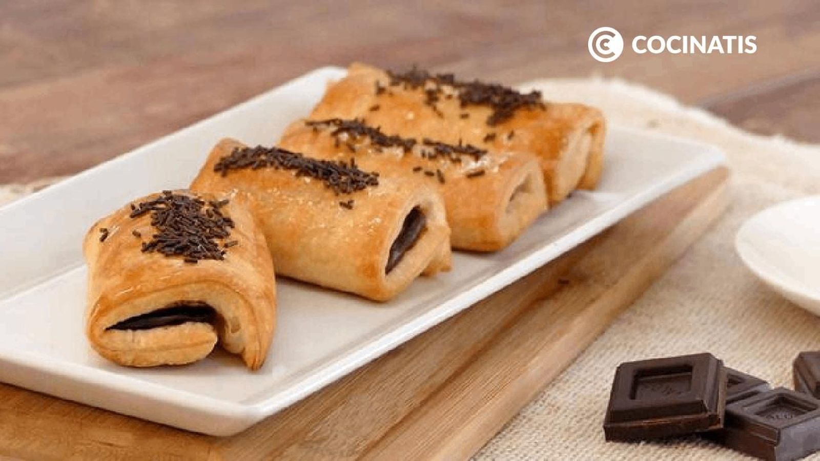 Receta de napolitanas de chocolate