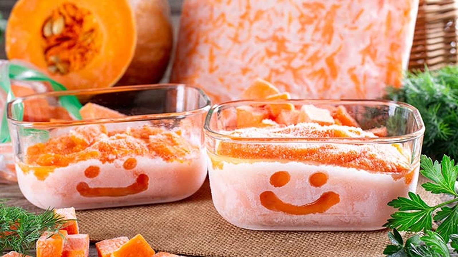 congelar calabaza taper sonrisa