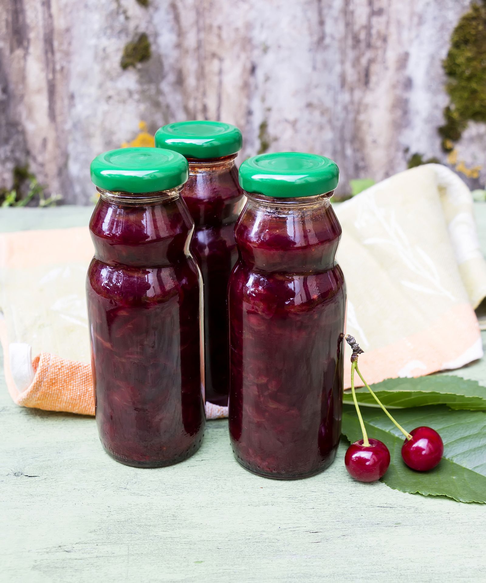 salsa cerezas carnes