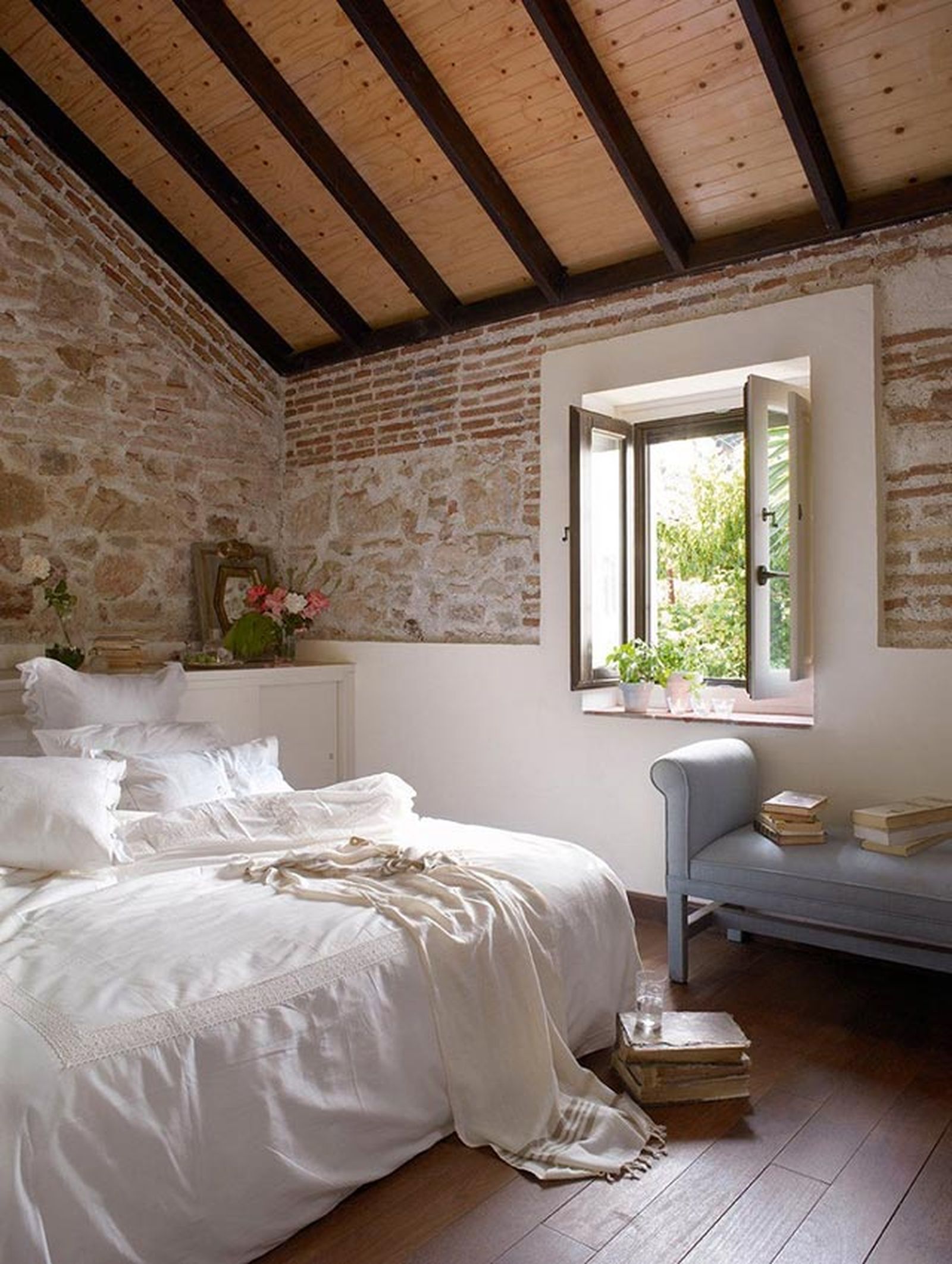 Claves para decorar casas de campo de estilo rustico moderno 12