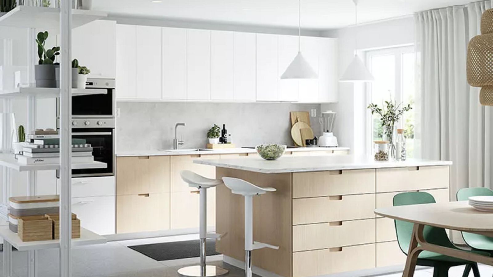 Cocinas pequeñas abiertas al salón espacios luminosos, versátiles y multifuncionales 1