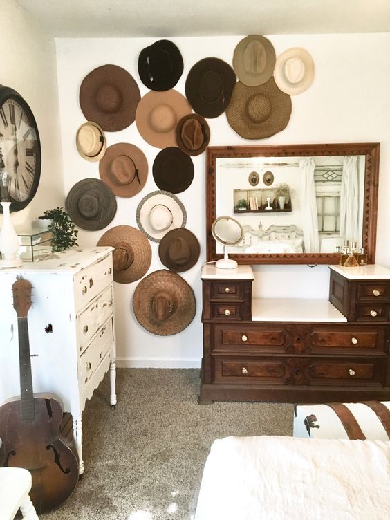 decoracion country sombreros