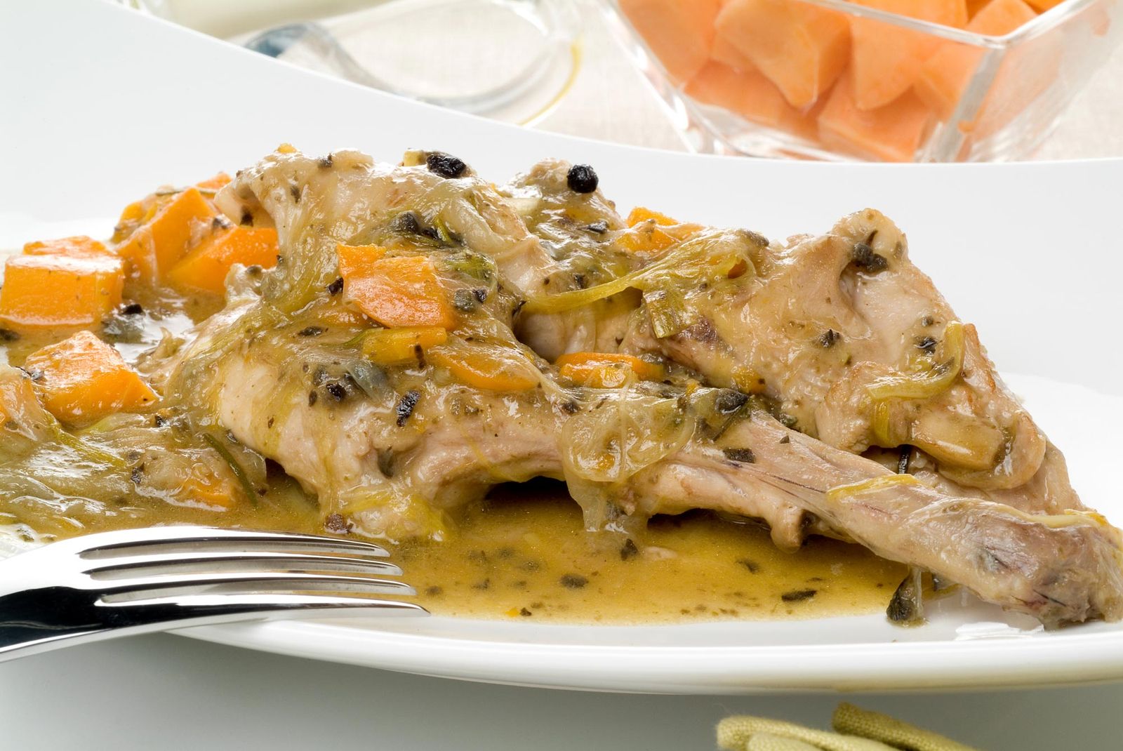 CONEJO GUISADO CON BONIATO