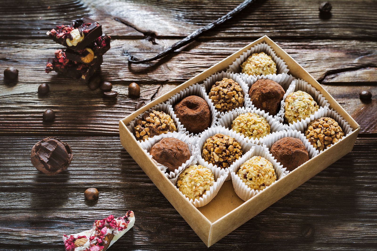 regalo navidad trufas chocolate