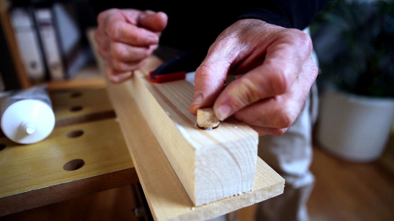 Tapones embellecedores de madera paso 6