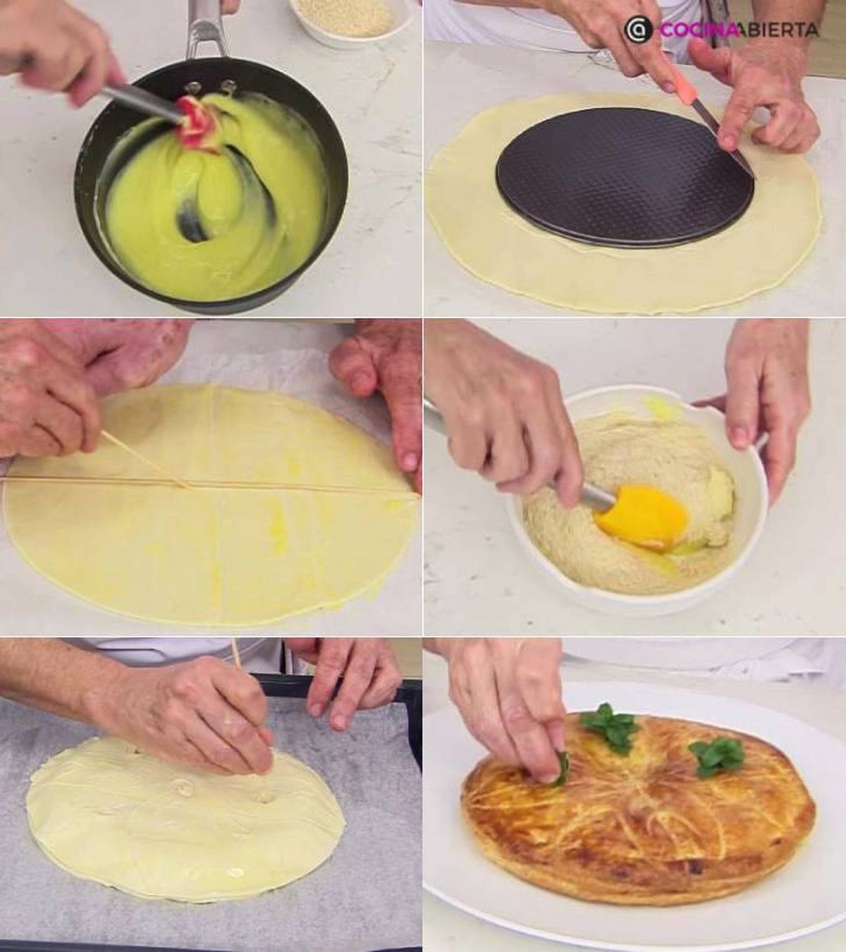 galette des Rois pastel de Reyes receta pasos