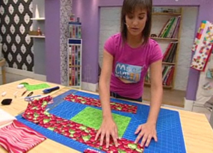 Mantel individual de patchwork paso 2