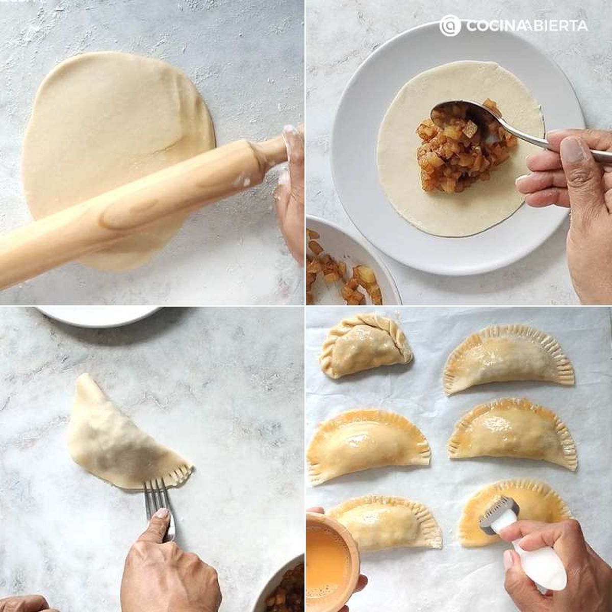 Cómo rellenar las empanadillas