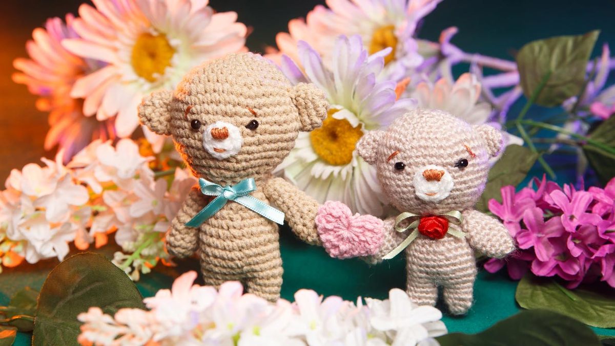 osos crochet san valentin