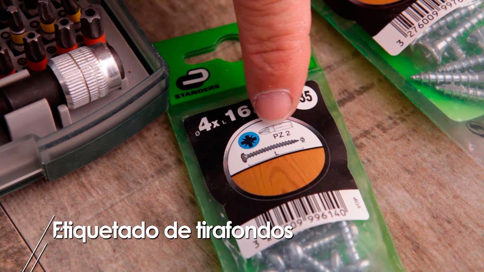Cómo es el etiquetado de los tirafondos 2