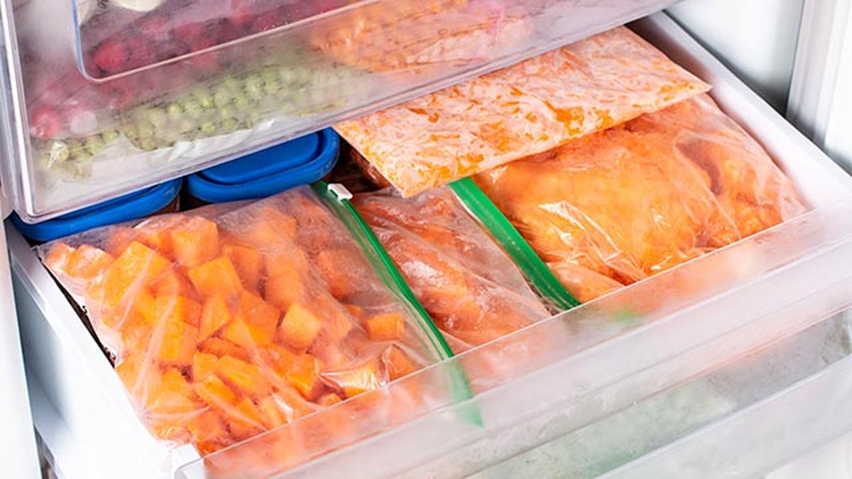 congelar calabaza congelador bolsas