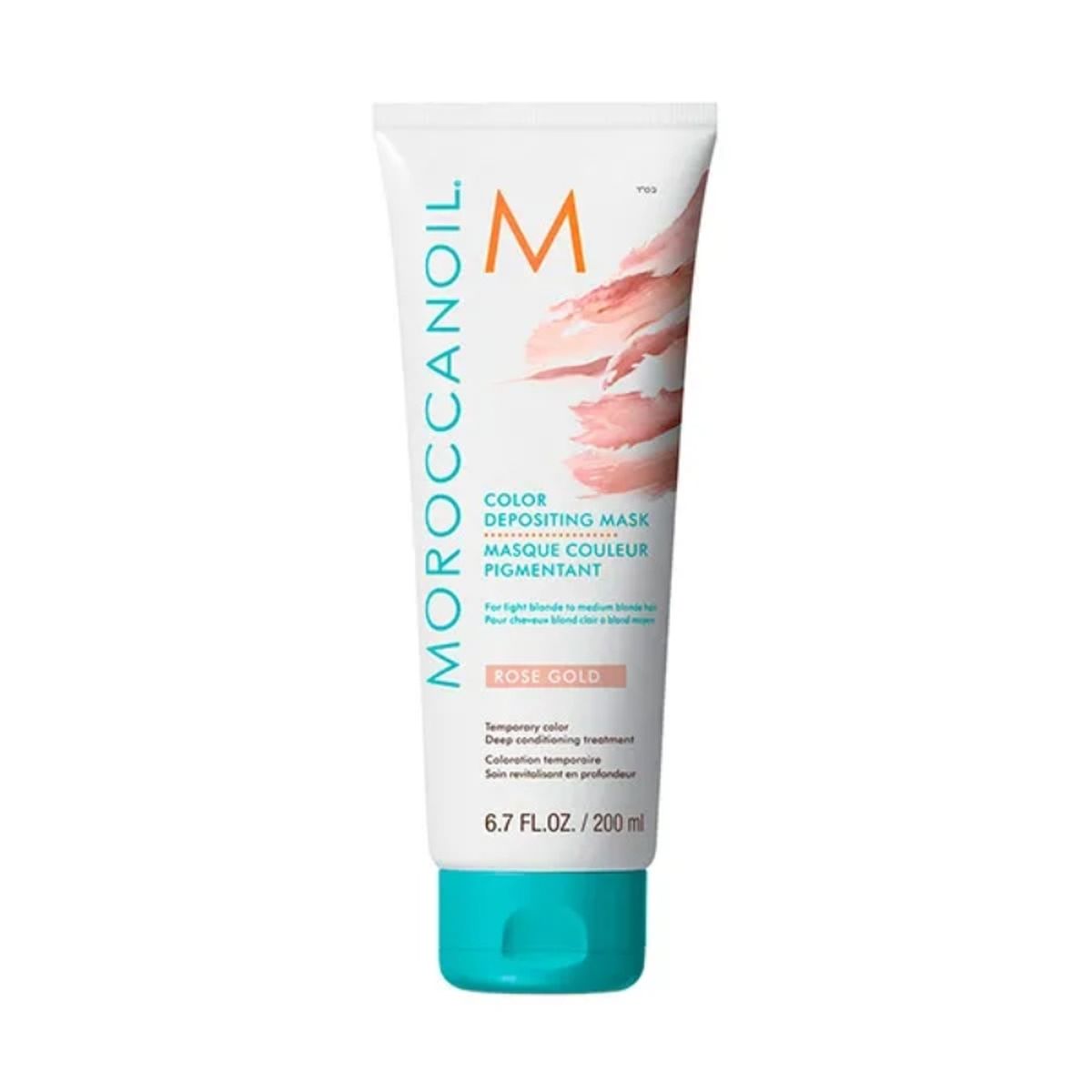 Mascarilla con pigmento rosa de Moroccanoil