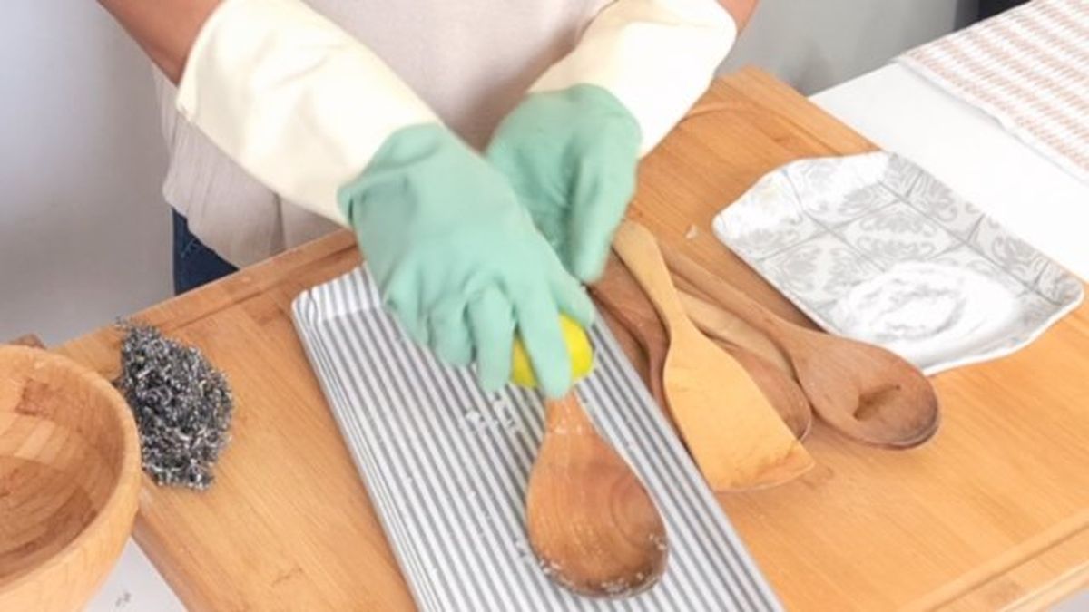 utensilios de madera cuidados