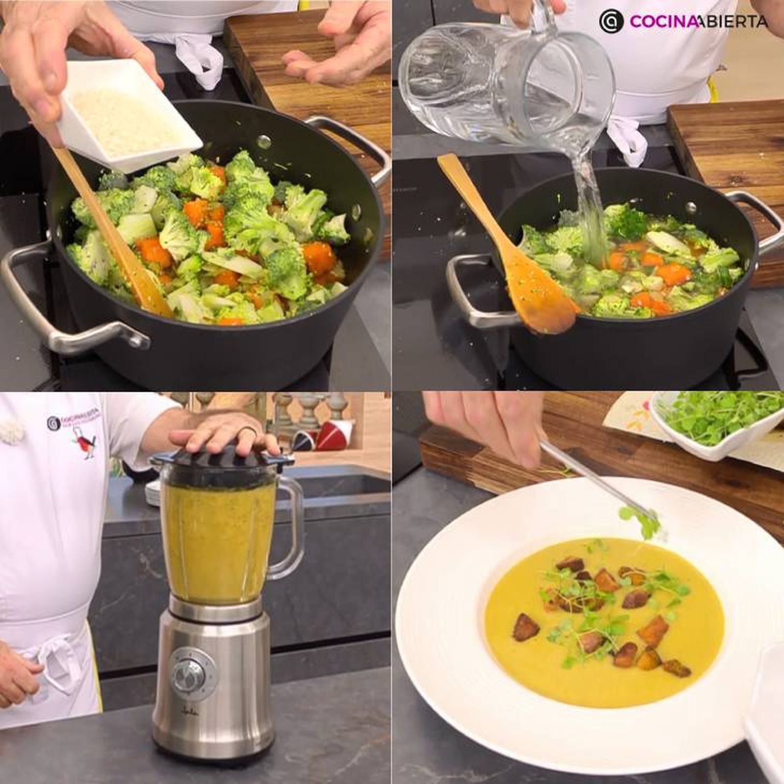 crema de brocoli receta pasos
