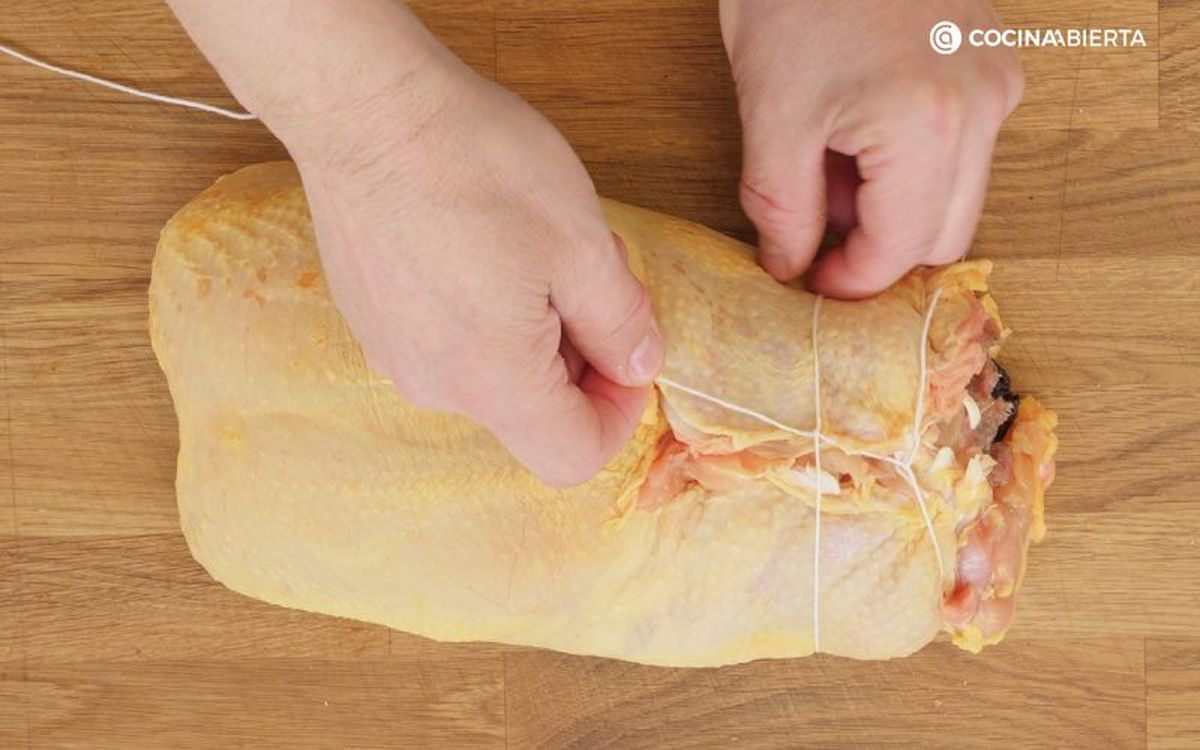 Redondo de pollo al horno - paso 2