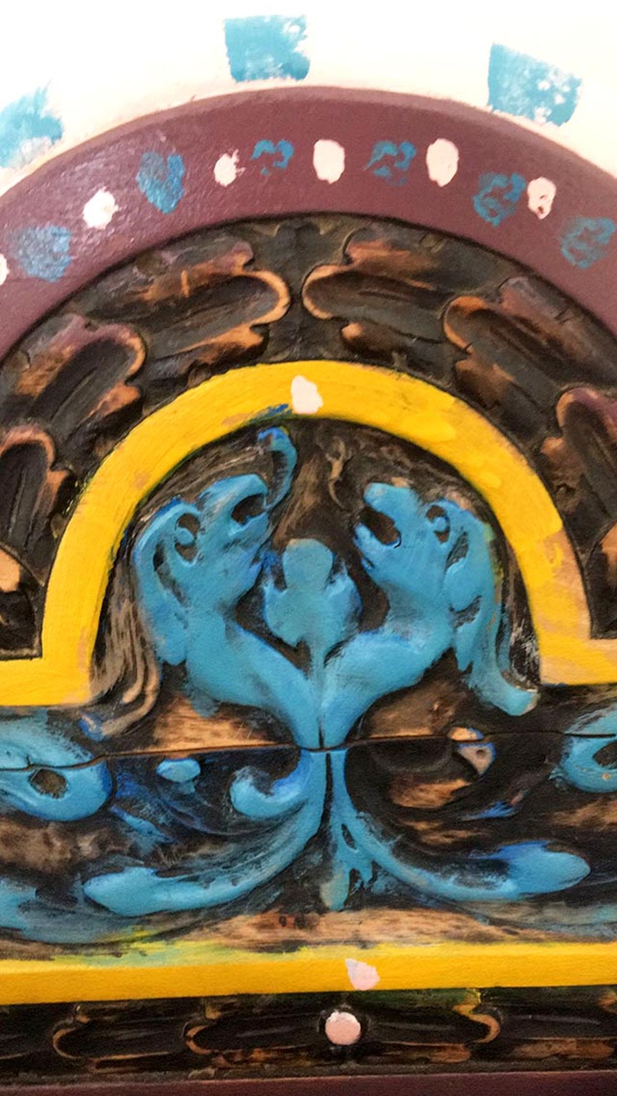 pintar una silla de madera vieja estilo mexicano comprar anticuario detalles