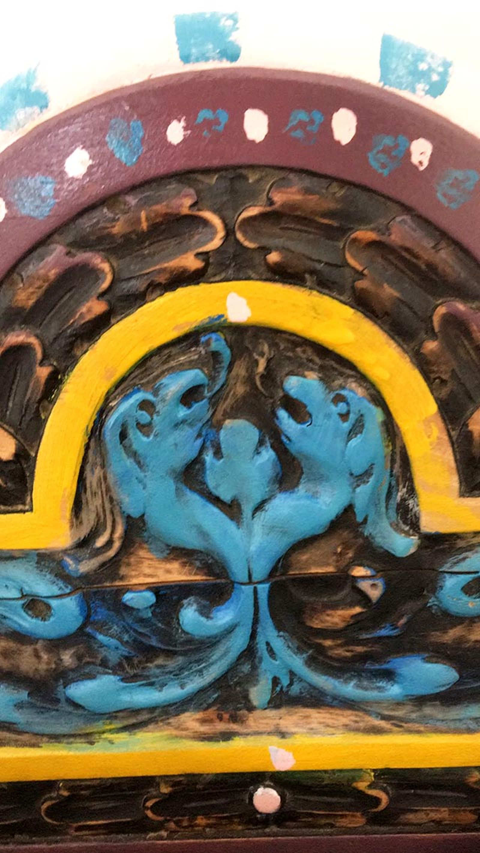 pintar una silla de madera vieja estilo mexicano comprar anticuario detalles