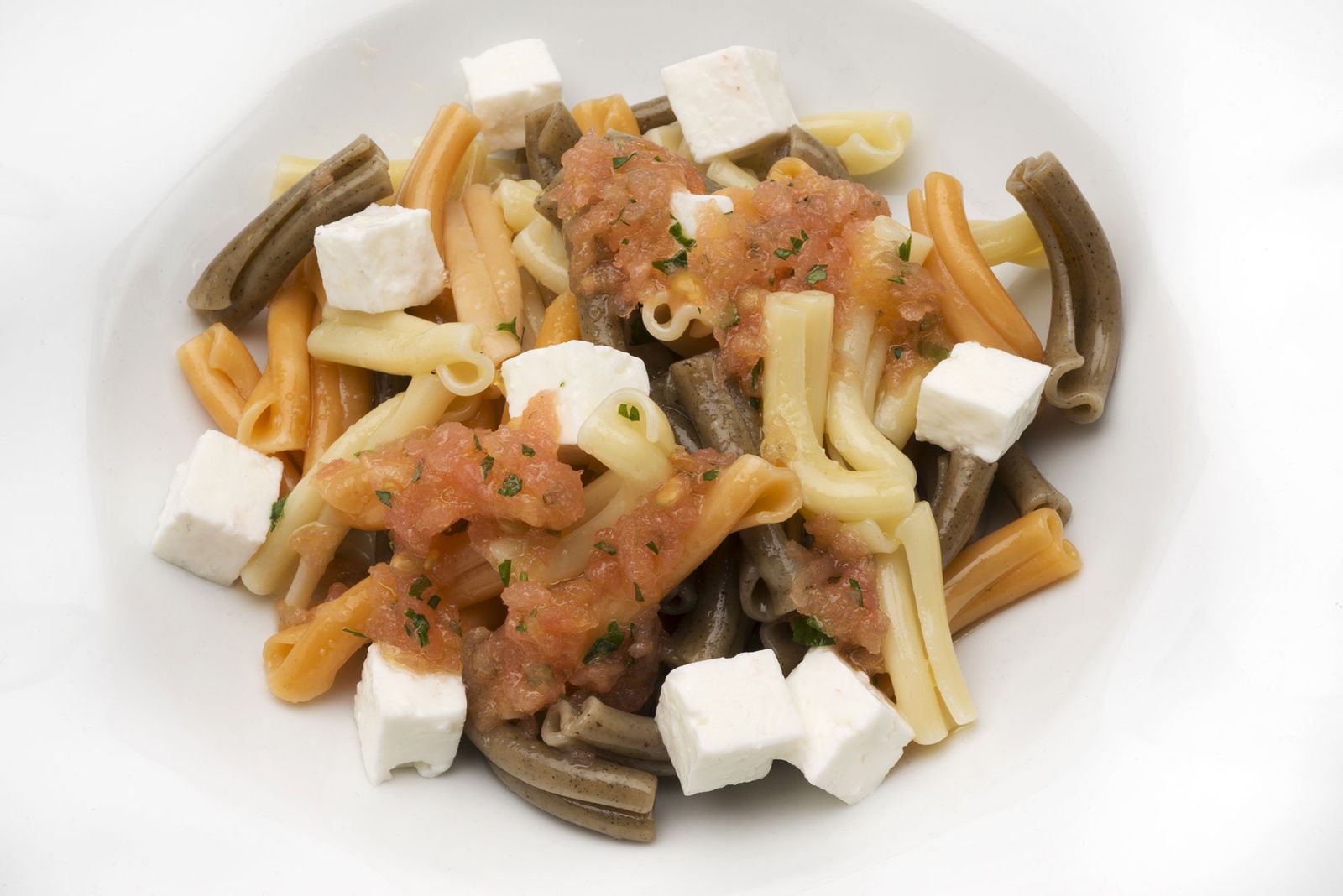 5947 2 Ensalada de pasta, tomate y queso xl