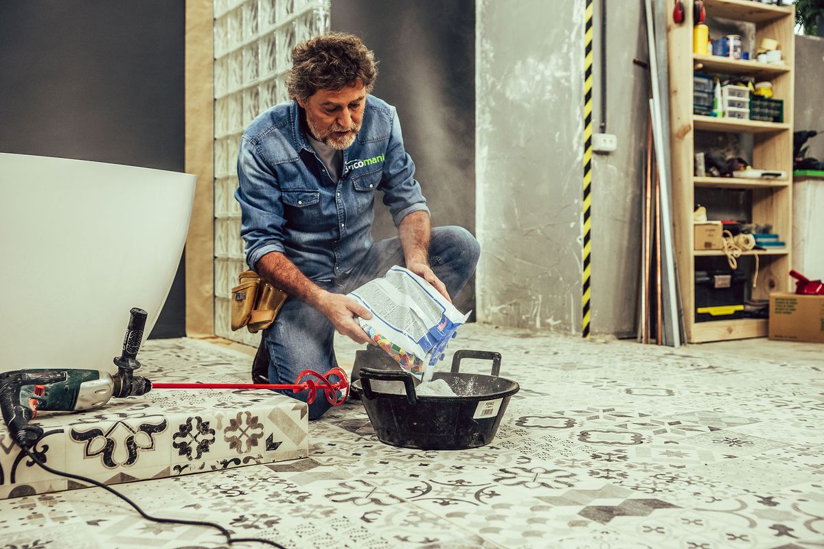 Cómo hacer una pared de bloques de vidrio paso 7