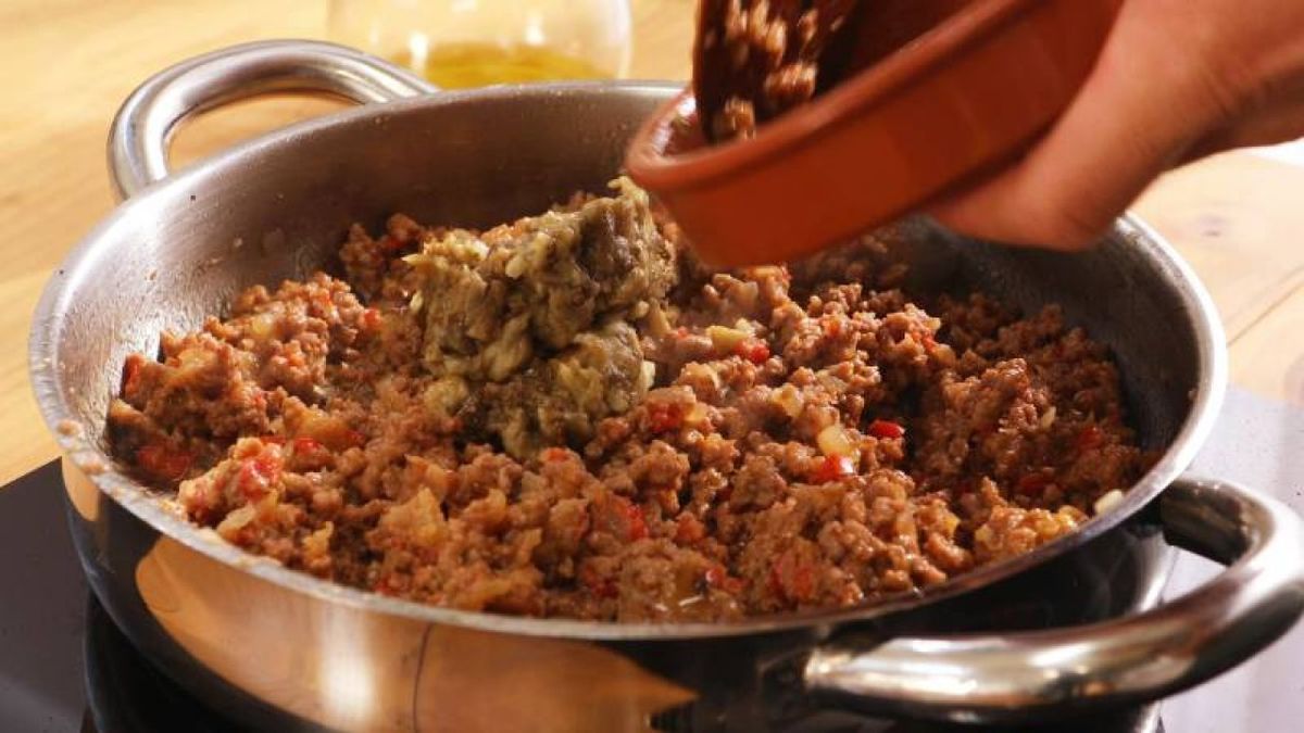 Berenjenas rellenas de carne   Paso 6