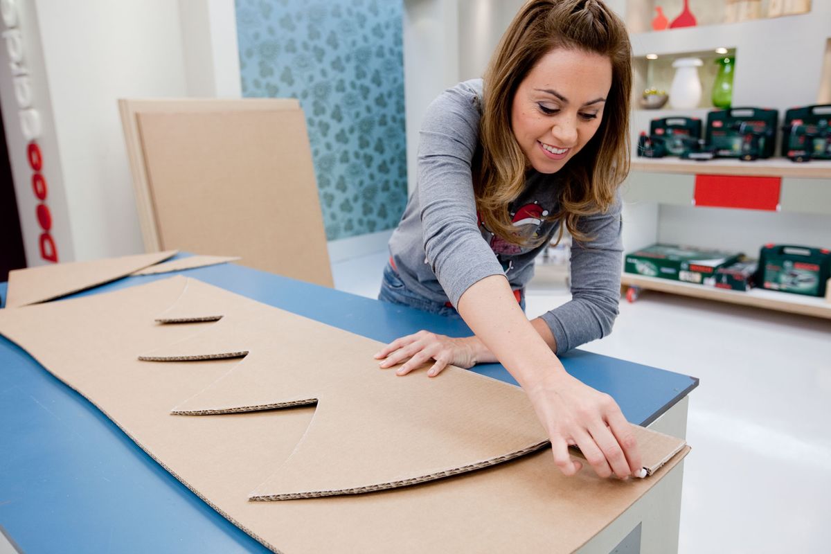 Árbol de Navidad de cartón paso 2