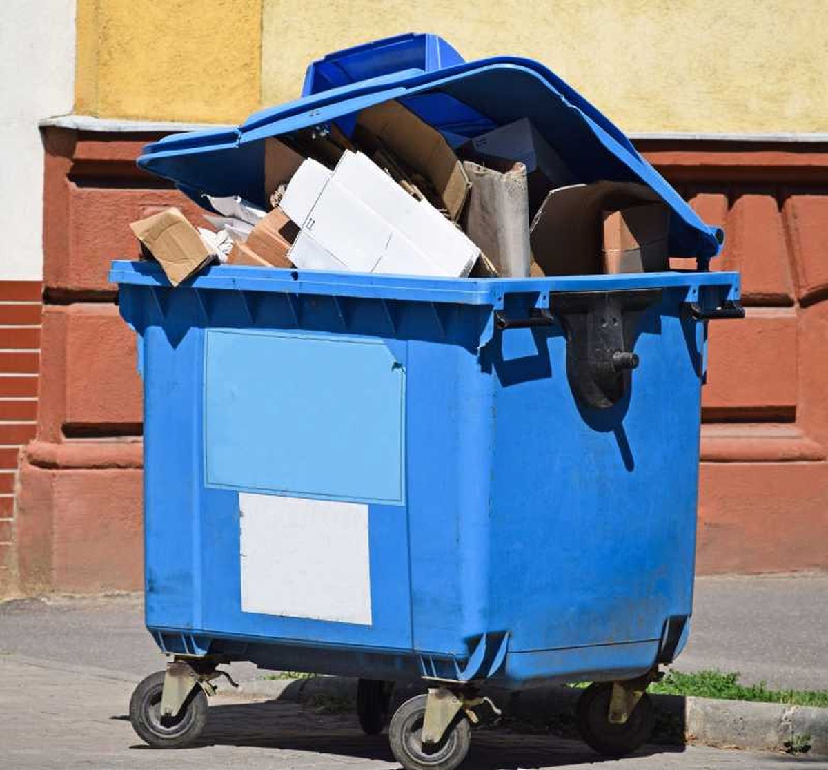 Es importante reciclar correctamente el cartón en el contenedor azul