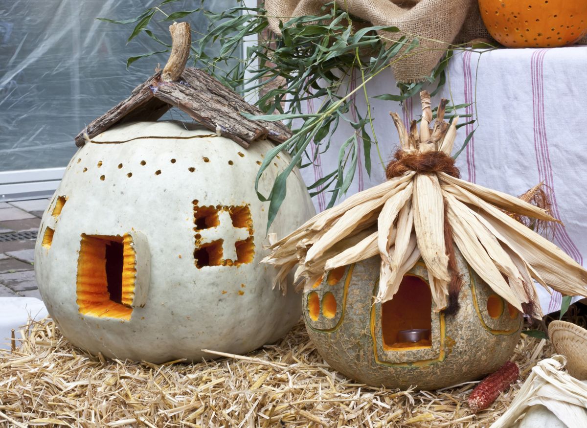 Decoración original con calabazas 4