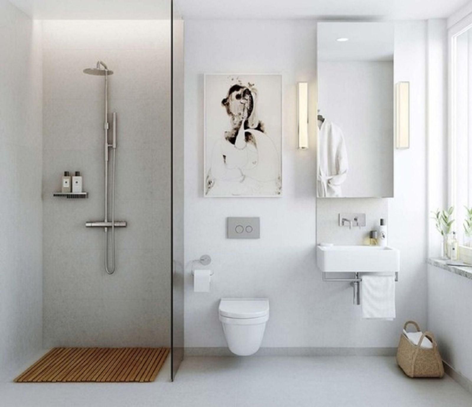 Baños pequeños con ducha las claves para decorarlos y aprovechar el espacio 13